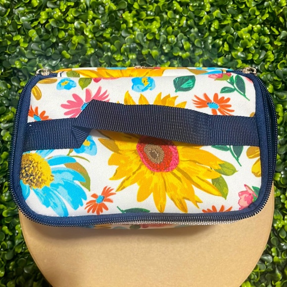🎉❤️ NEW Sunflowers Floral Multicolor Cosmetic Case Makeup Bag - Picture 4 of 4